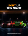 Race 1:20 RC Drift Car 4wd, lumière LED, 2 batteries, double moteur vert