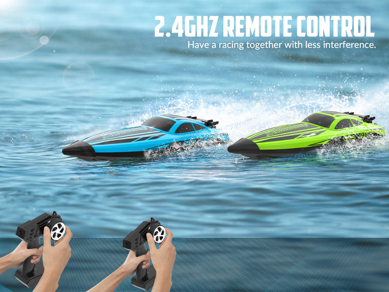 VOLANTEXRC Arrobolt SR40 Brushless 30+MPH Fast RC Boat, High Speed RC Boat for Adults (79705-blue)
