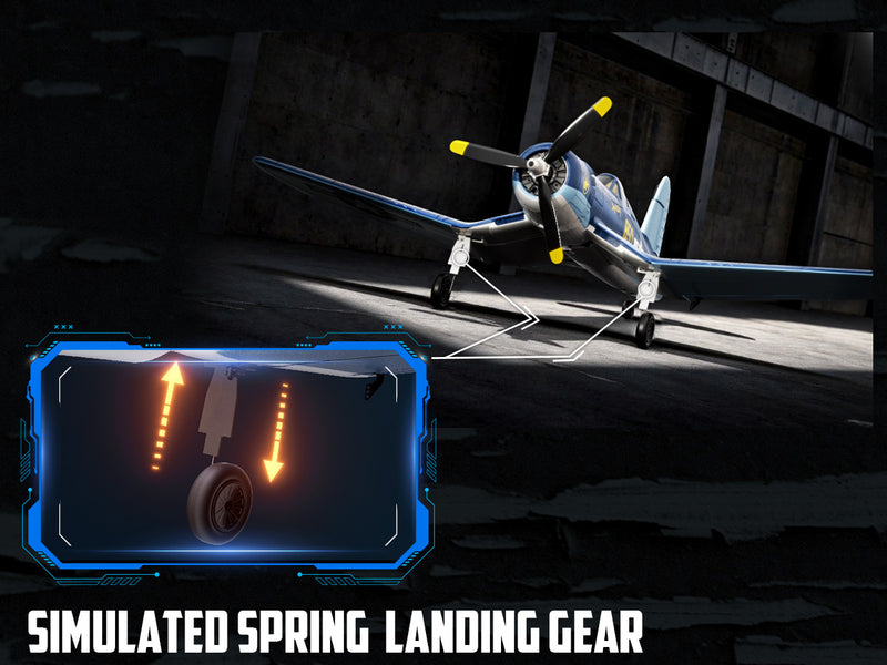 Volantexrc 500mm Corsair F4U sans balais avec moteur de mise à jour 76803