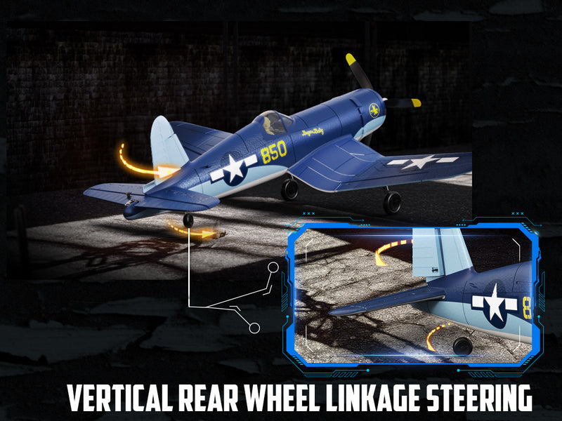 Volantexrc 500mm Corsair F4U sans balais avec moteur de mise à jour 76803