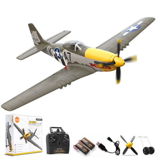 VOLANTEXRC 500MM Mustang P51 Brushless with Gyro Stabilizer 76802