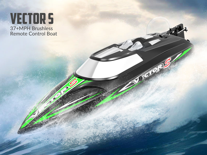 VOLANTEXRC VectorS Brushless 30mph High Speed RC Boat for Lake Racing Self Righting Feature
