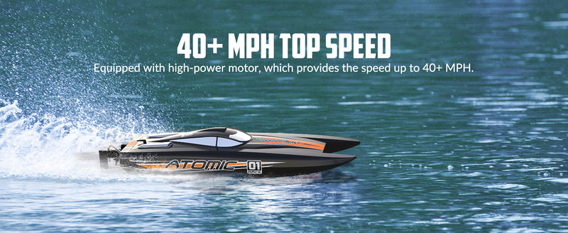 Bateau télécommandé haute vitesse Atomic X 40 mph (792-6) RTR