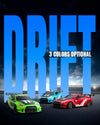 Race 1:20 RC Drift Car 4wd, lumière LED, 2 batteries, double moteur vert