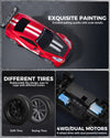 RACENT 1:20 RC Drift Car 4WD, 2 Batteries, Dual Motor RED
