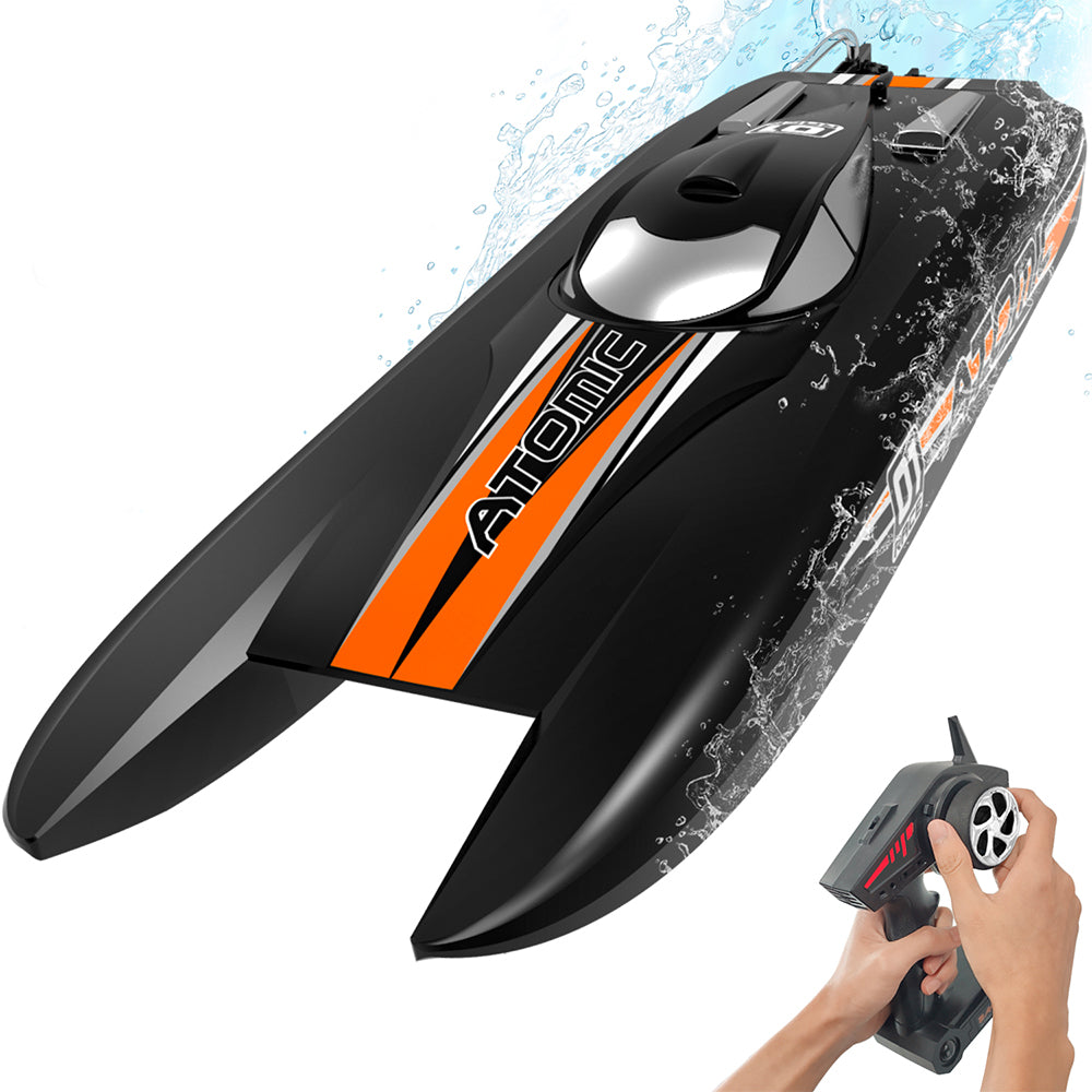 Radio controlled outlet high speed racing boat