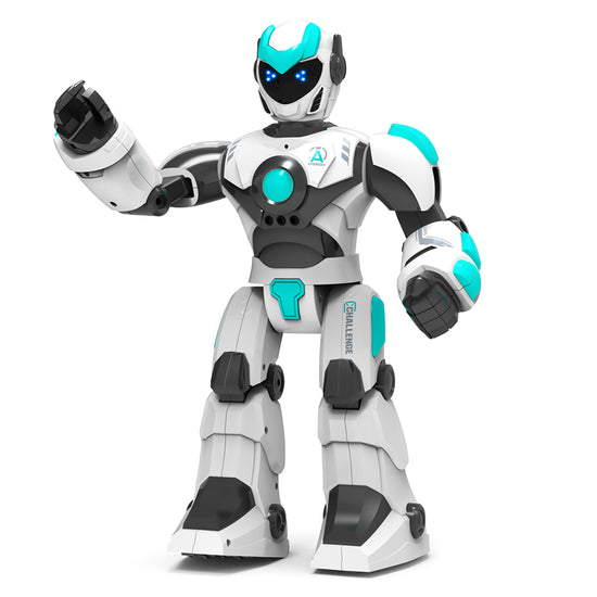 STEMTRON Intelligent Voice Controlled Smart Remote Control Robot for Kids(white).