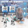 STEMTRON Intelligent Voice Controlled Smart Remote Control Robot for Kids(white).