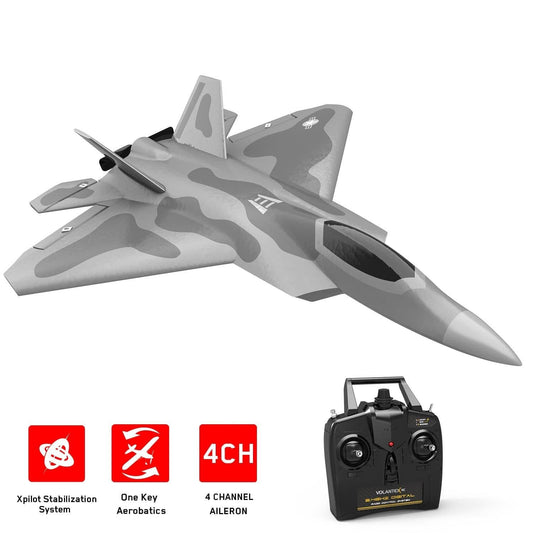 VOLANTEXRC F22 Raptor 2.4Ghz 4CH Remote Control with Xpilot Stabilizer System One Key Aerobatic  (76107) RTF-EXHOBBY LIMITED.