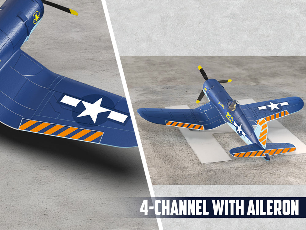 VOLANTEXRC Avion RC sans balais Corsair F4U - 500mm RTF