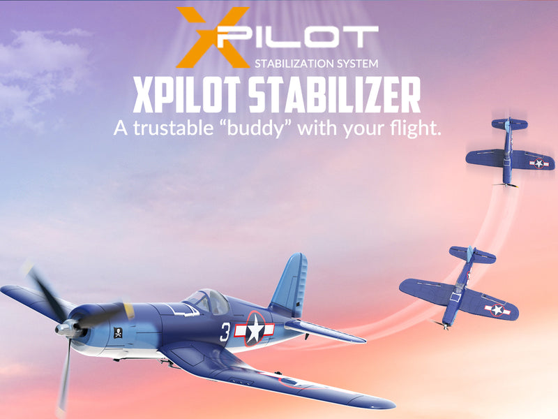 VOLANTEXRC Corsair F4U V2 (RTF) 4CH 400mm avec une clé de voltige (15.7'') 76108