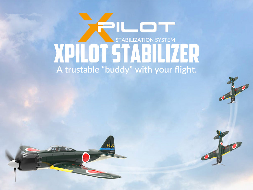 VOLANTEXRC Zero (RTF) 4-CH 400mm RC Warbird with XPilot Gyro