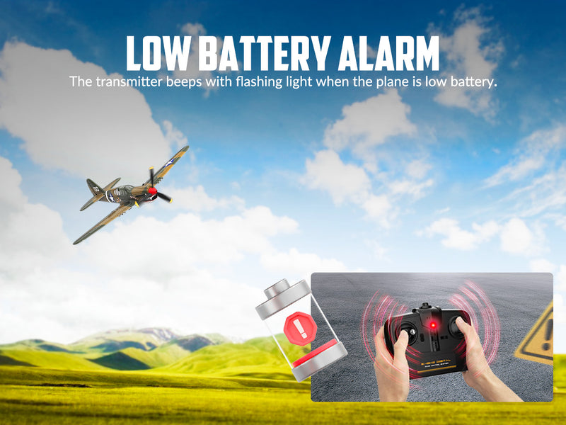 VOLANTEXRC Warhawk P40 (RTF) 4CH 400mm For Beginner (15.7'') 76113