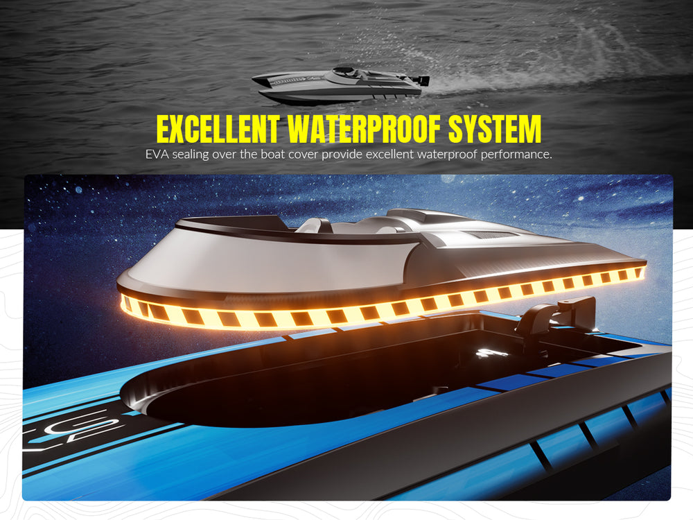 VOLANTEXRC Atomic XS 79505 Blue RC Boat - 30MPH Pool Racer