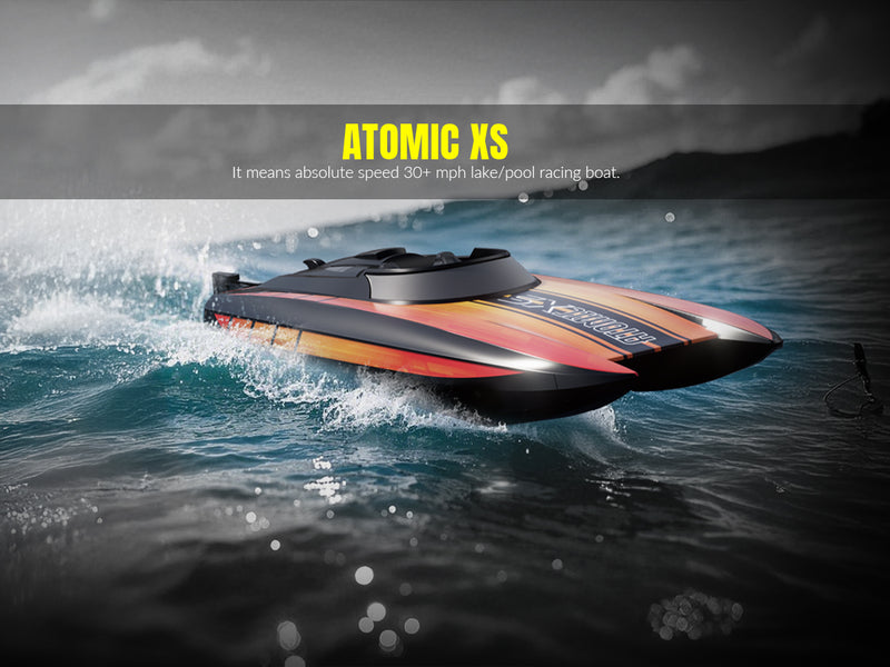 VOLANTEXRC Atomic XS Bateau télécommandé avec 2 piles et fonction marche arrière (795-5 Bleu)