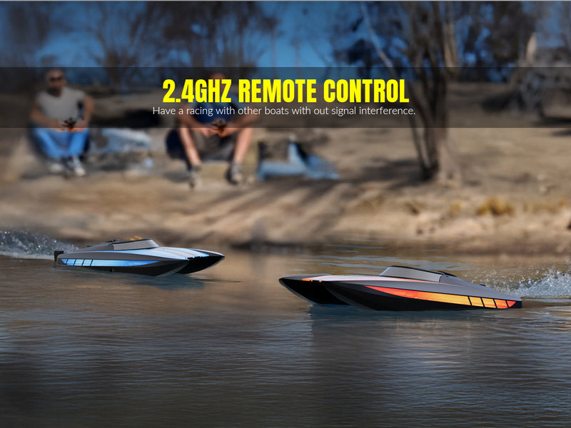 VOLANTEXRC Atomic XS Bateau télécommandé avec 2 piles et fonction marche arrière (795-5 Bleu)