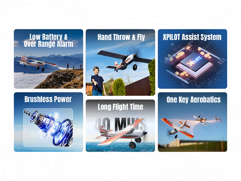 Volantexrc 500mm Trainstar Stunt sans pinceau avec moteur de mise à jour 76804