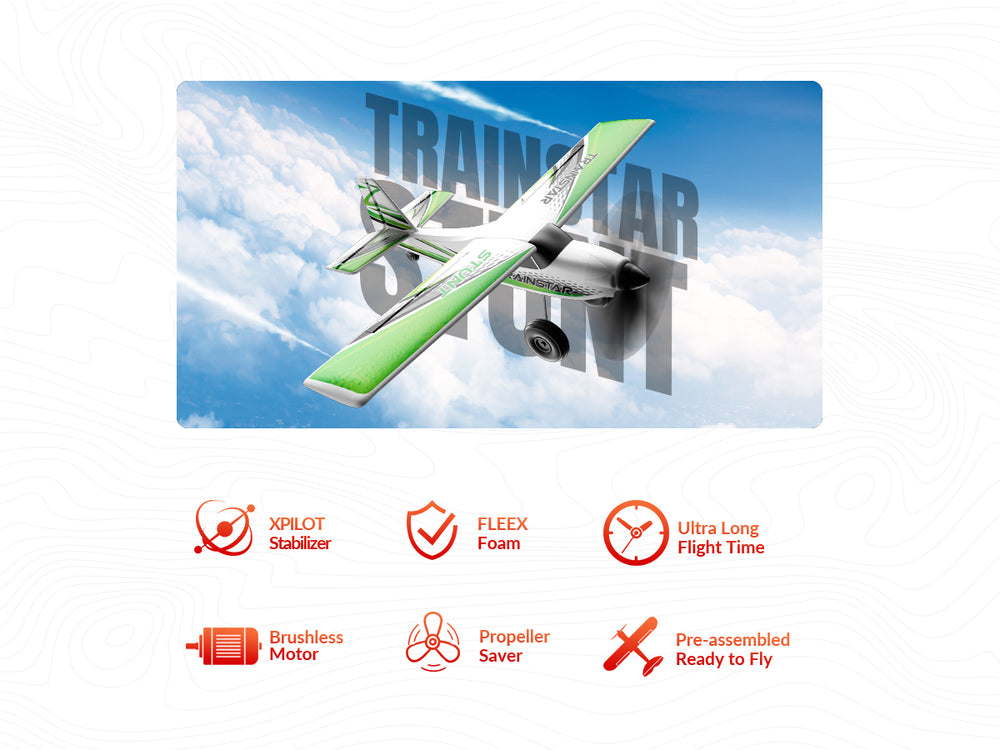 Volantexrc 500mm Trainstar Stunt sans pinceau avec moteur de mise à jour 76804