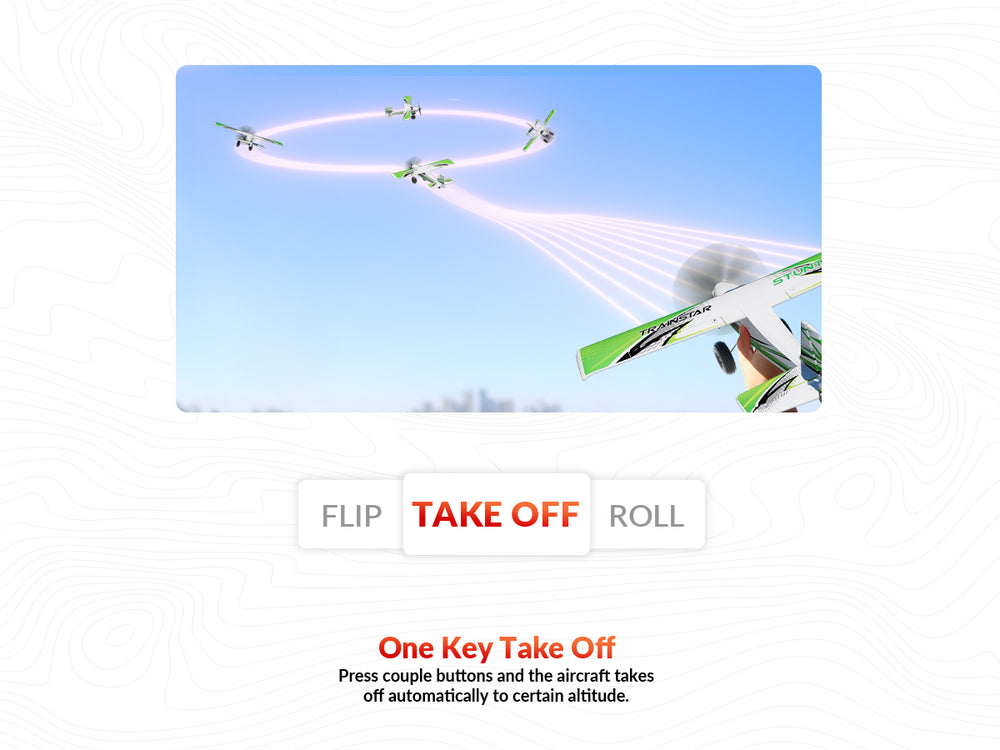 Volantexrc 500mm Trainstar Stunt sans pinceau avec moteur de mise à jour 76804