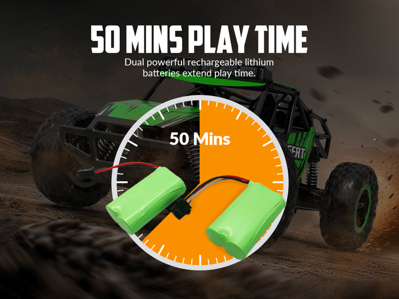 Racent Racer Rock Crawler Desert Racer télécommandé tout-terrain à l'échelle 1:16