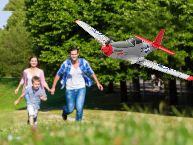 VOLANTEXRC Mustang P51D 2CH 400mm For Kids Beginners (15.7'') 76203