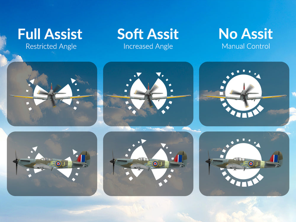 VOLANTEXRC Spitfire (RTF) 4CH 400mm with Gyro (15.7'') 76112