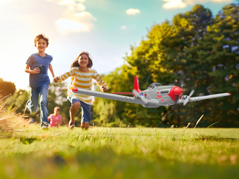 VOLANTEXRC Mustang P51D 2CH 400mm For Kids Beginners (15.7'') 76203