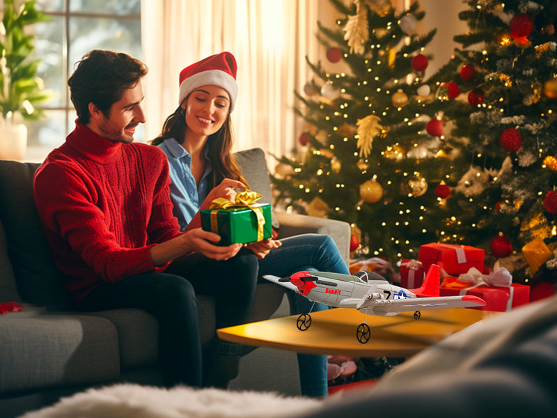 VOLANTEXRC Mustang P51D 2CH 400mm For Kids Beginners (15.7'') 76203