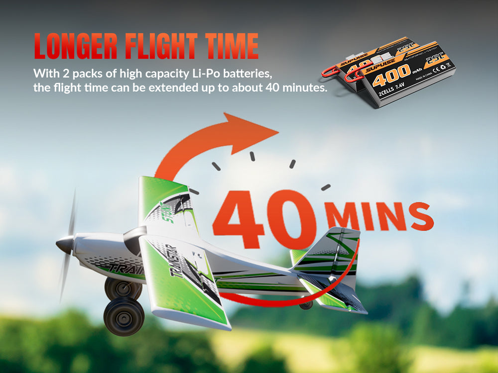 Volantexrc 500mm Trainstar Stunt sans pinceau avec moteur de mise à jour 76804