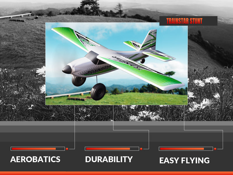 VOLANTEXRC 500MM TrainStar STUNT Brushless with update motor 76804-Green