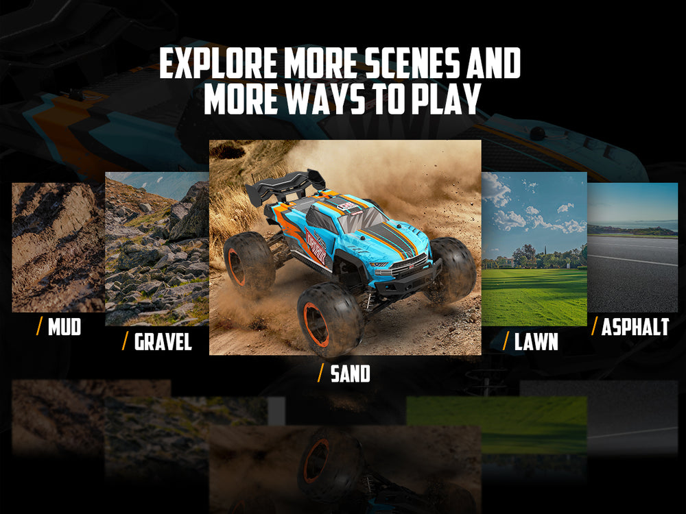 RACENT Blue Tornado 1/16 4WD Voiture RC tout-terrain 30MPH