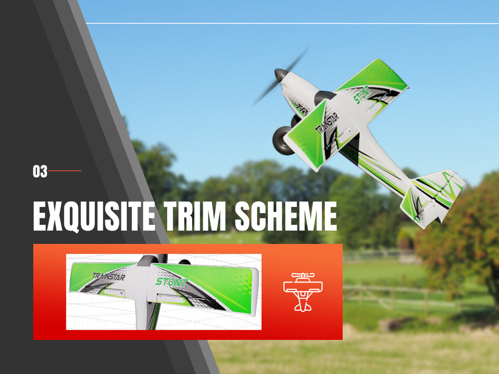Volantexrc 500mm Trainstar Stunt sans pinceau avec moteur de mise à jour 76804