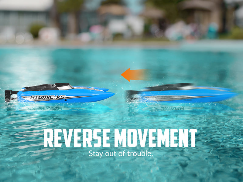 VOLANTEXRC Atomic XS Bateau télécommandé avec 2 piles et fonction marche arrière (795-5 Bleu)