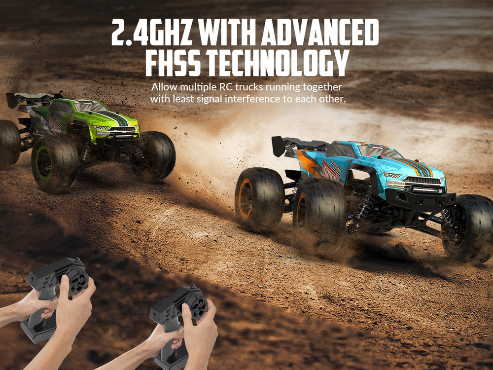 RACENT Blue Tornado 1/16 4WD Voiture RC tout-terrain 30MPH