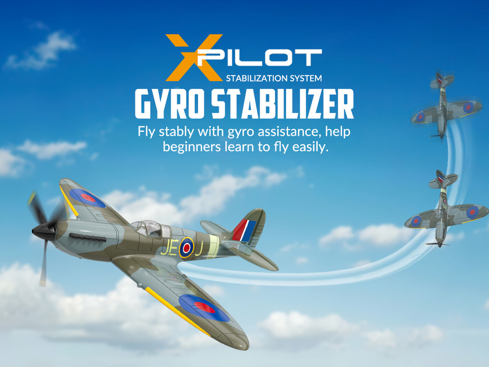 VOLANTEXRC Spitfire (RTF) 4CH 400mm with Gyro (15.7'') 76112