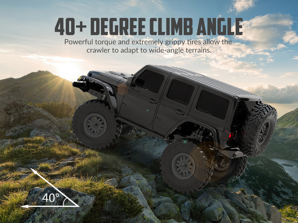 RACENT 1:24 Crawler RC Monster Truck Rock Climbing (78701 Noir)