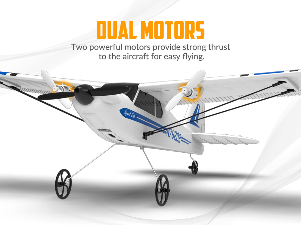 VolantexRC Sport Cub S2 2-CH RC Plane with Gyro Stabilization RTF