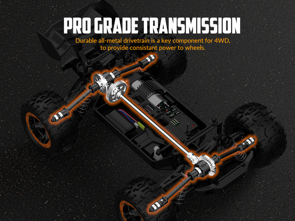 RACENT Blue Tornado 1/16 4WD Voiture RC tout-terrain 30MPH