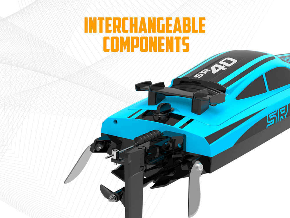 Bateau radiocommandé rapide VOLANTEXRC Arrobolt SR40 Brushless 30+ MPH (797-5)