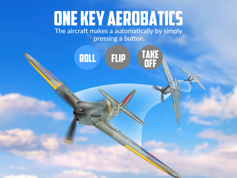 VOLANTEXRC Spitfire (RTF) 4CH 400mm avec Gyroscope (15.7'') 76112