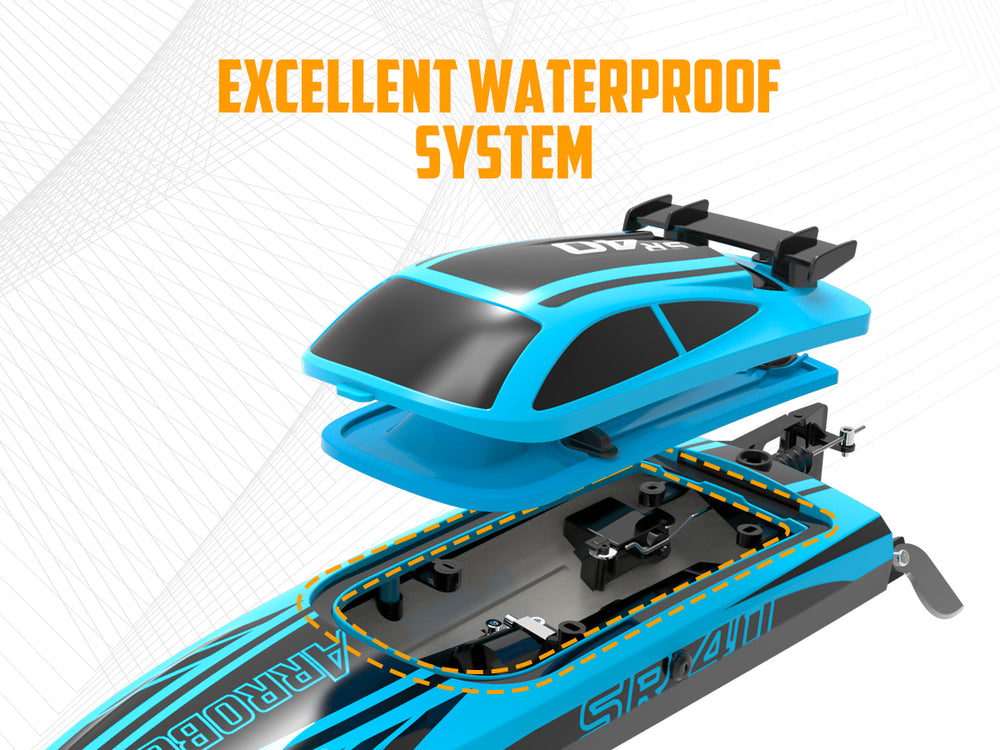 Bateau radiocommandé rapide VOLANTEXRC Arrobolt SR40 Brushless 30+ MPH (797-5)