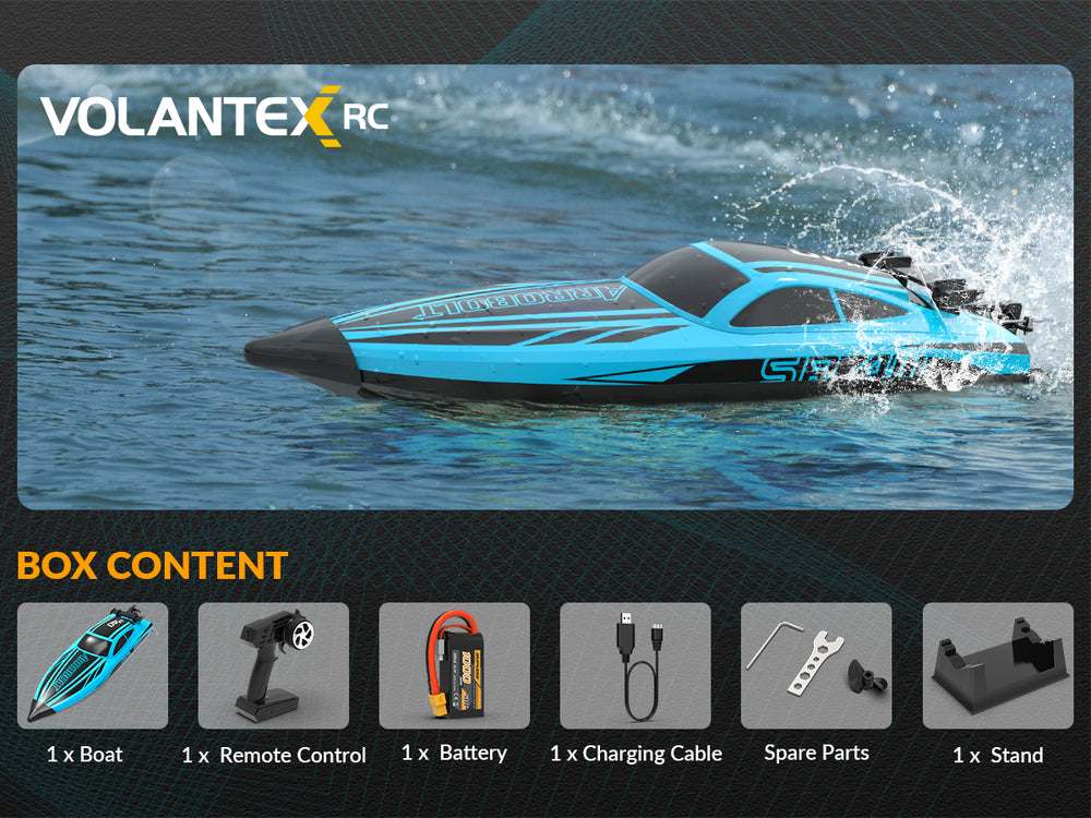 Bateau radiocommandé rapide VOLANTEXRC Arrobolt SR40 Brushless 30+ MPH (797-5)