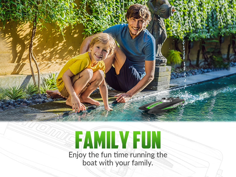 VOLANTEXRC AtomicXS Remote Control Boat for Kids Play in Pool Easy Running Great Gift Boat