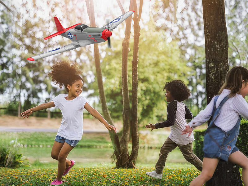 VOLANTEXRC Mustang P51D 2CH 400mm For Kids Beginners (15.7'') 76203