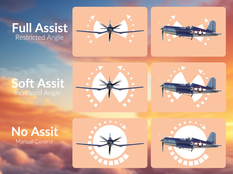 VOLANTEXRC Corsair F4U V2 (RTF) 4CH 400mm avec une clé de voltige (15.7'') 76108