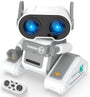 STEMTRON Rechargeable RC Robot Toys with Auto Demo, Dance Moves, Music for Kids (Grey)