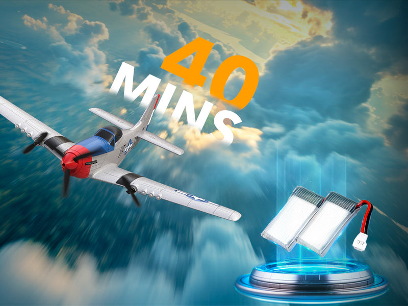 VOLANTEXRC P51 (RTF) 3CH 400mm for beginners (15.7'') 76207