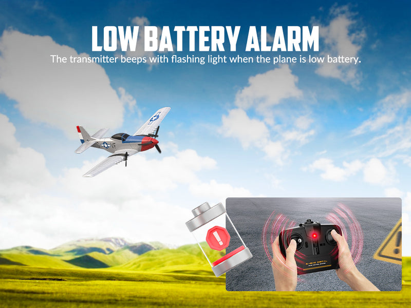 VOLANTEXRC P51 (RTF) 3CH 400mm for beginners (15.7'') 76207