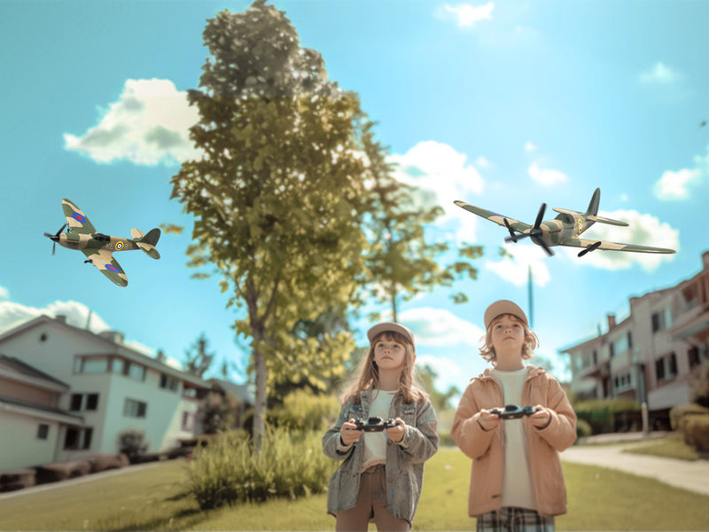 VOLANTEXRC Spitfire (RTF) 3CH 400mm avec Gyroscope (15.7'') 76205