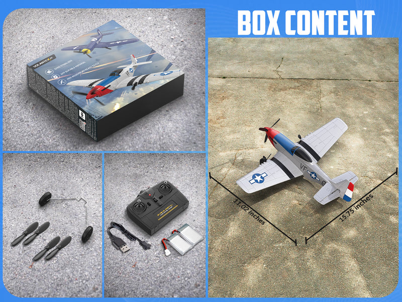 VOLANTEXRC P51 (RTF) 3CH 400mm for beginners (15.7'') 76207